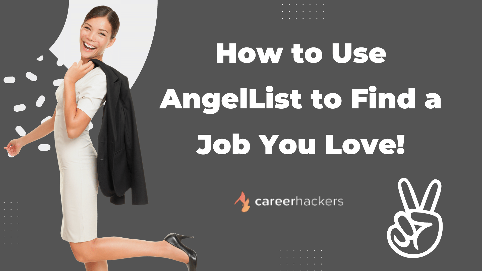 Woman excited about a new job